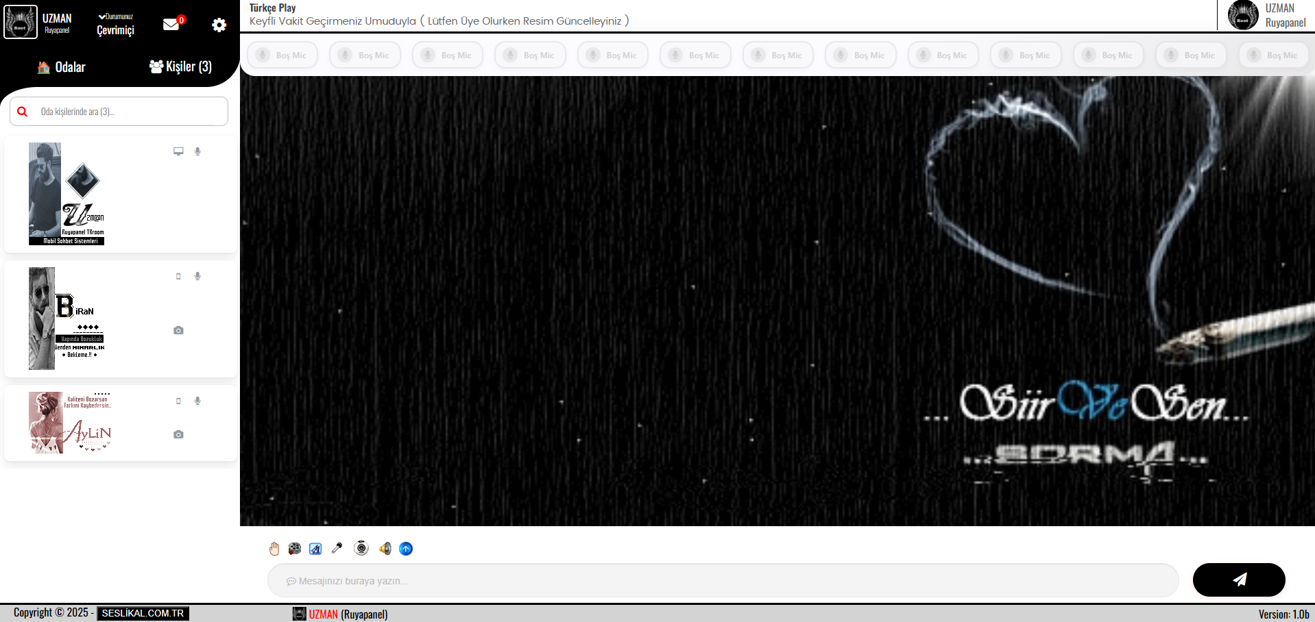 Mobil Sohbet Kullanıcı Sohbet Arayüz Calışması